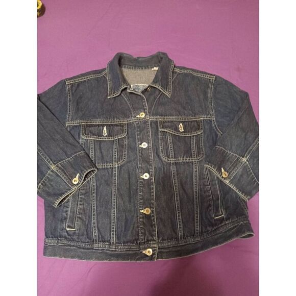 Liz Claiborne brand Denim Jacket - Size: L (0653) - Picture 2 of 9